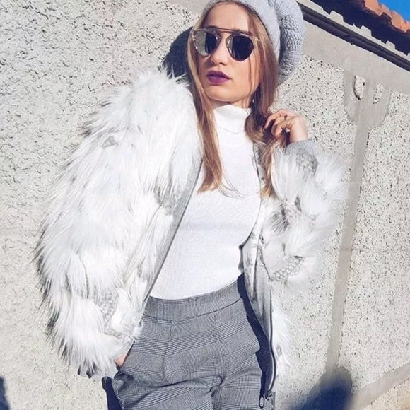 zara fur jackets womens